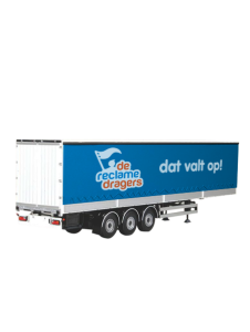 Vrachtwagen en trailer zeilen